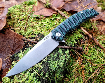 Zavírací nůž SULIS, M390, zelenočerný !DOPRODEJ!