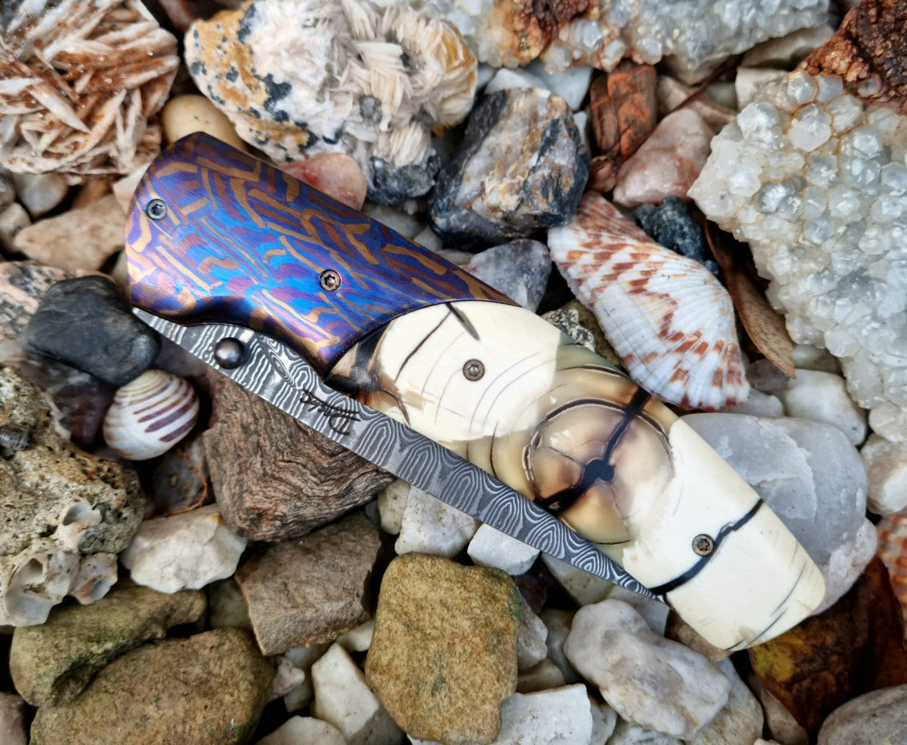 Gentleman 3 Timascus Klappmesser 