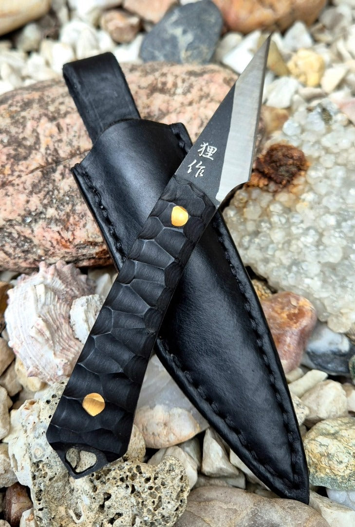Kiridashi - Ebenholz + Lederscheide 