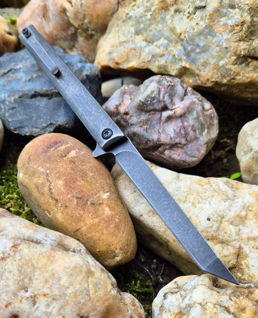 Zavírací nůž - ELEG Tanto - Kov Stonewash