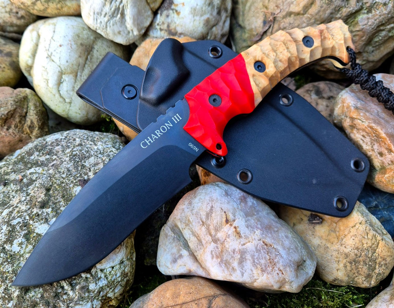 Nůž Charon III červený Bolstr