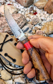 Messer - Edelstahl Damast und VG10 + Wisteria