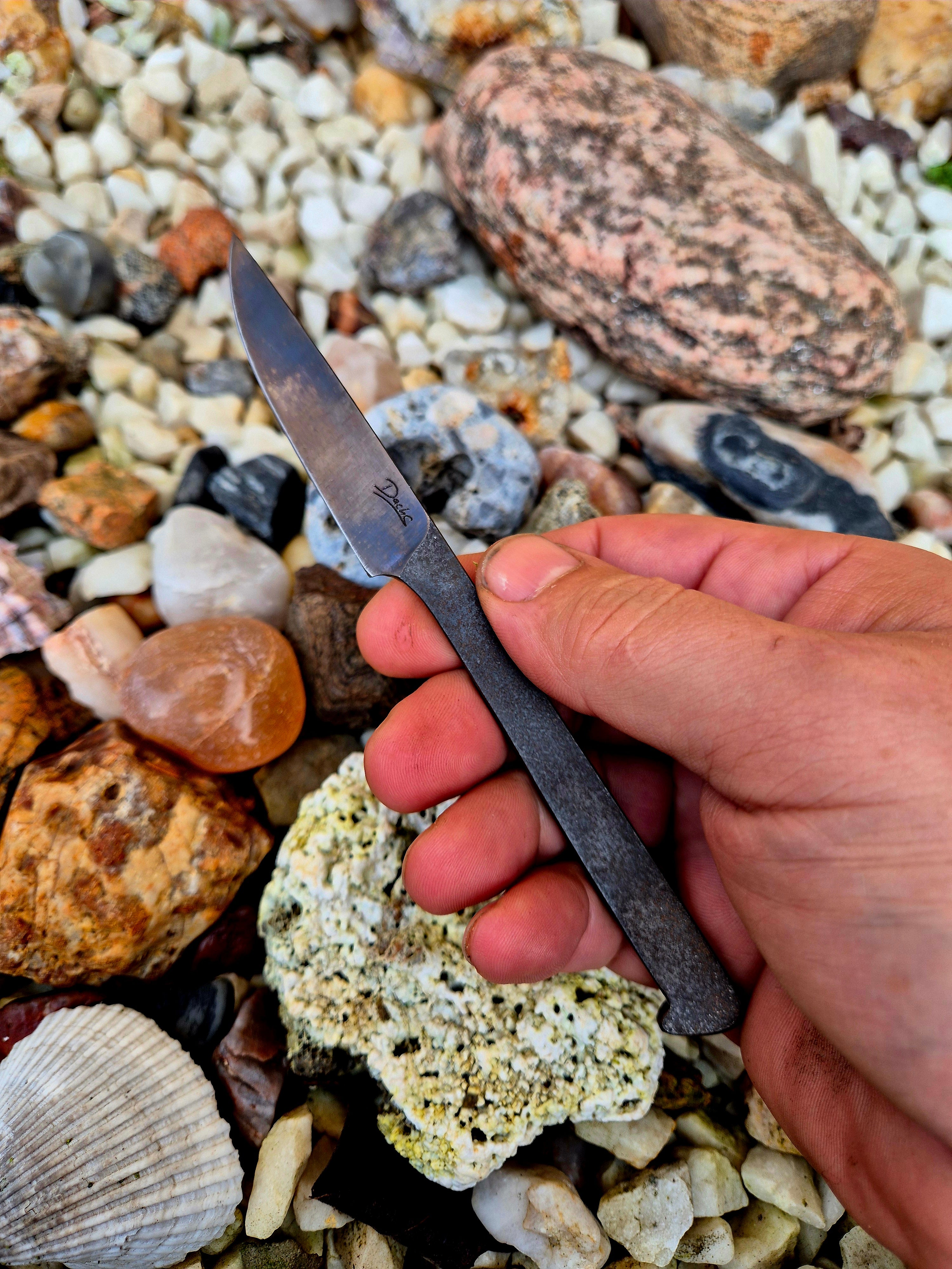 Nůž - celokovový Elmax - ruční výroba 3