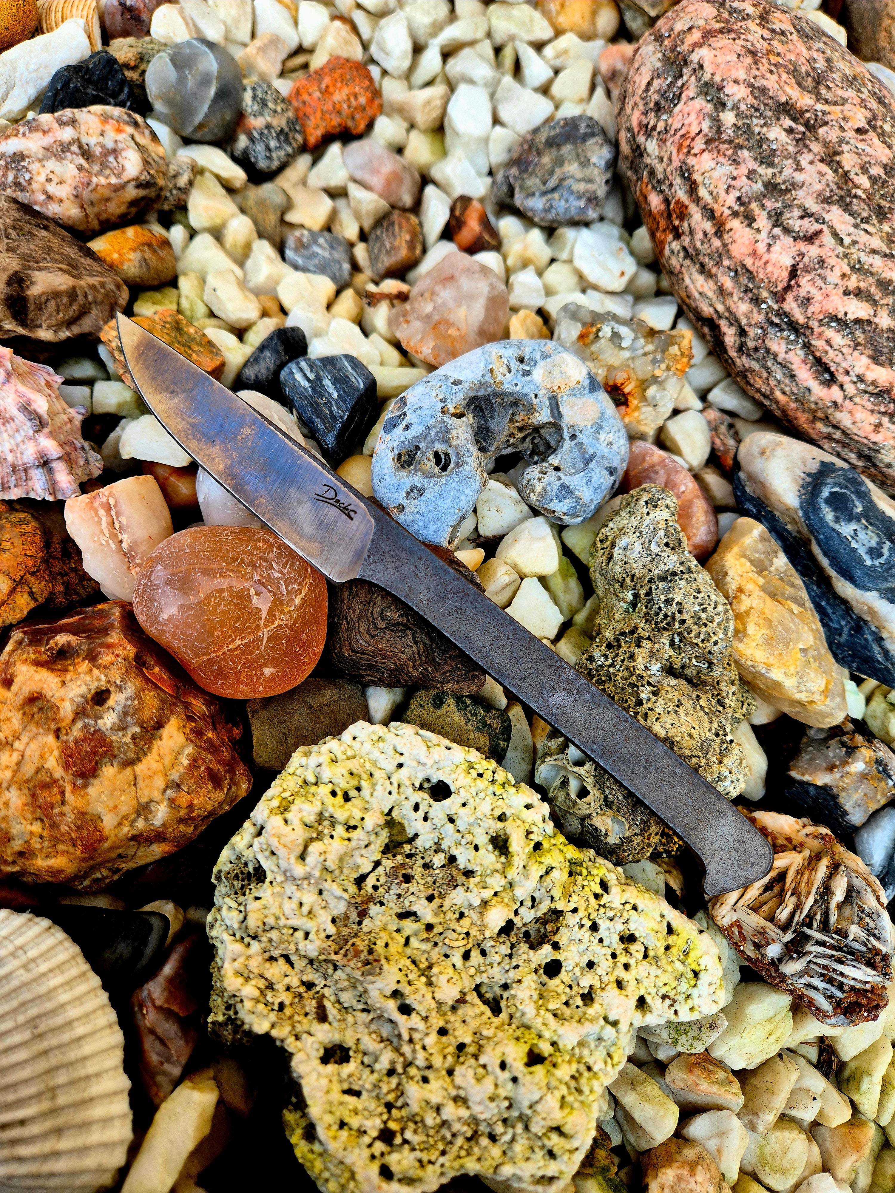 Nůž - celokovový Elmax - ruční výroba