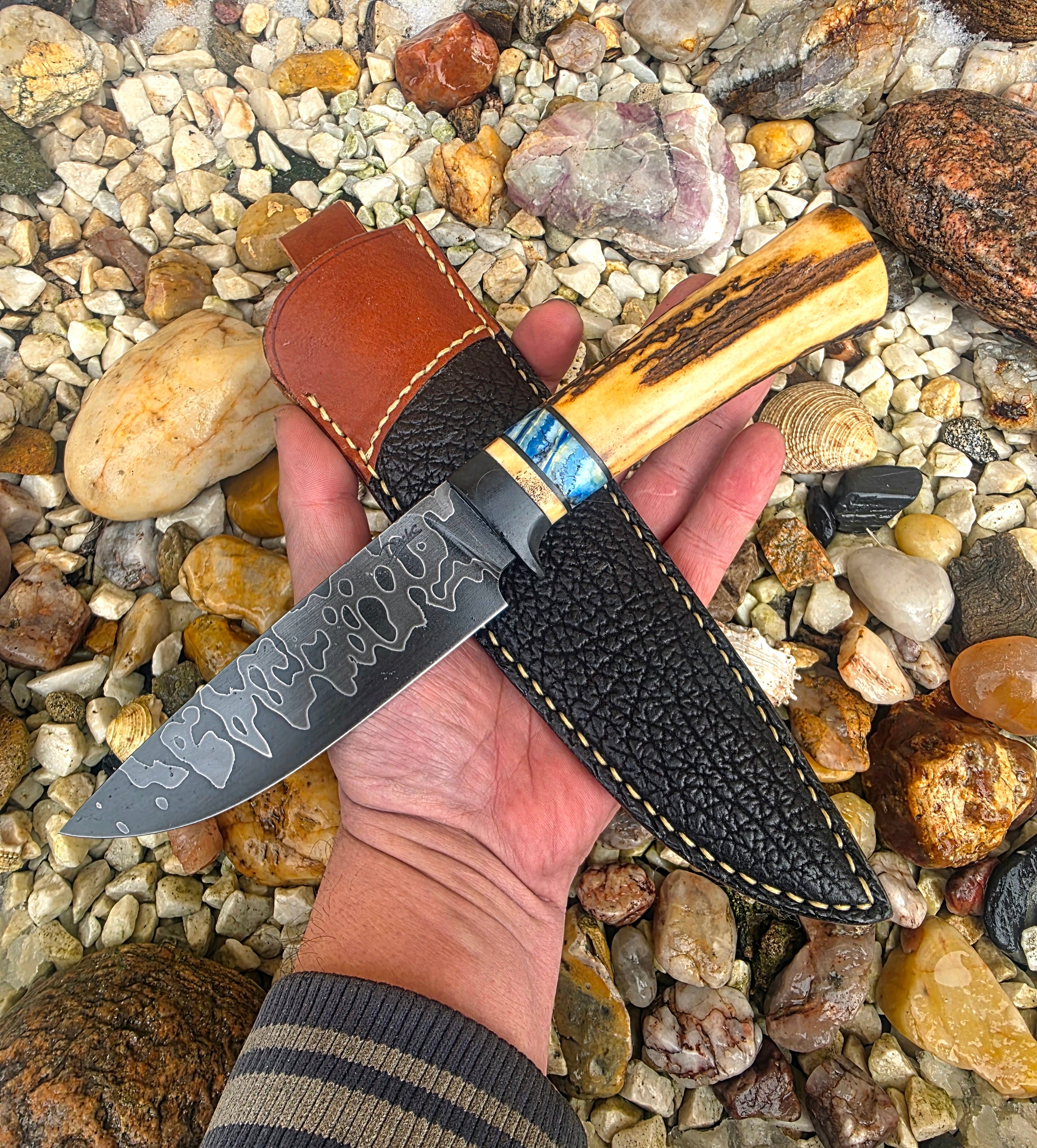 Exklusives Mammutstoßzahnmesser