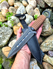 Dolch - Edelstahl Damascus Elmax