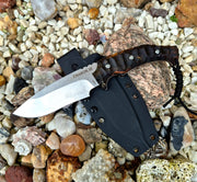 Nůž Charon III - bříza kořen N690 - Ruční práce