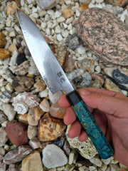 Kuchyňský nůž - ruční práce Mini Santoku Kareslská bříza