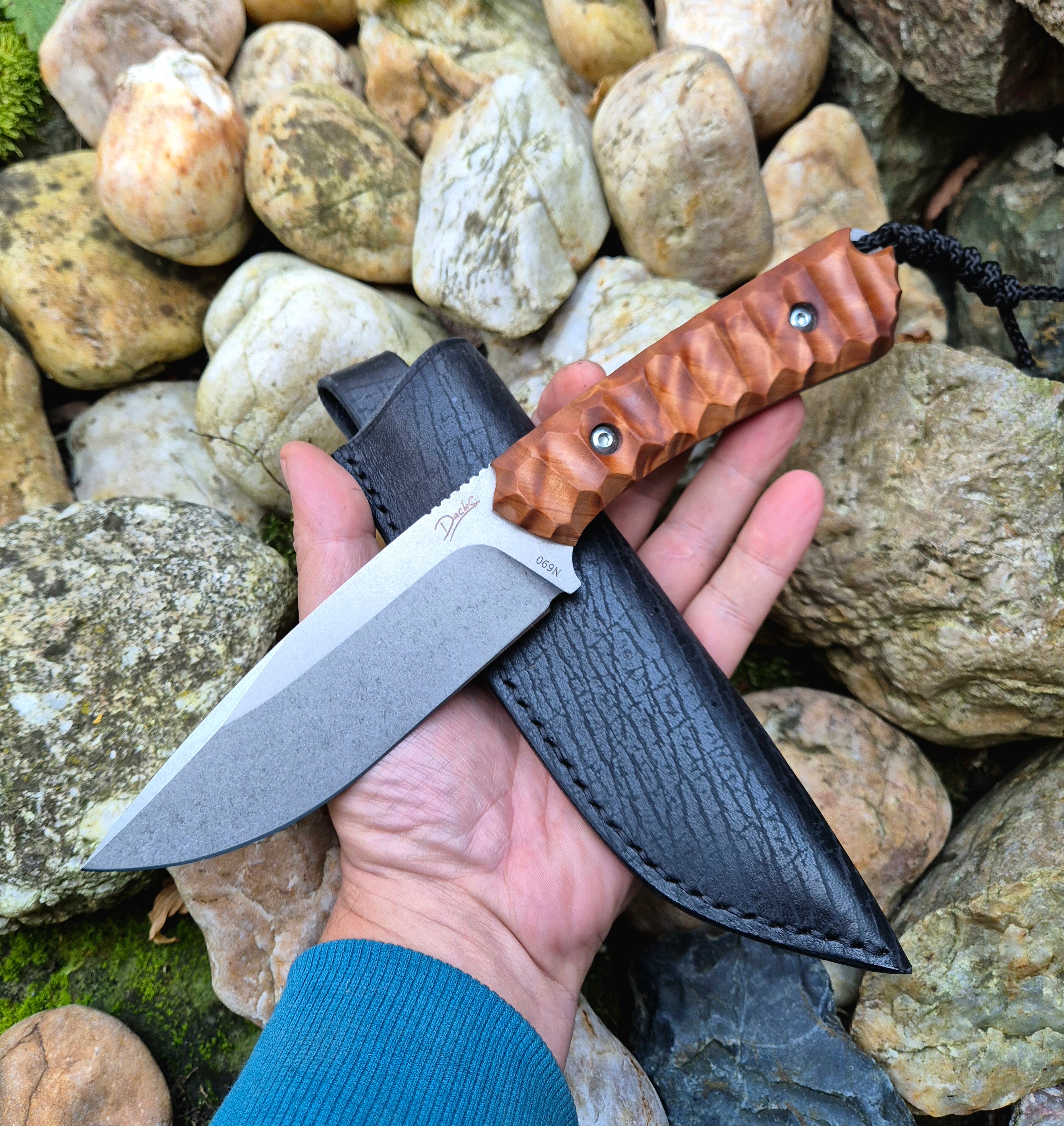 Nůž Pracant EVO - N690 Stabilizovaná Bříza – Dachs Knives s.r.o.