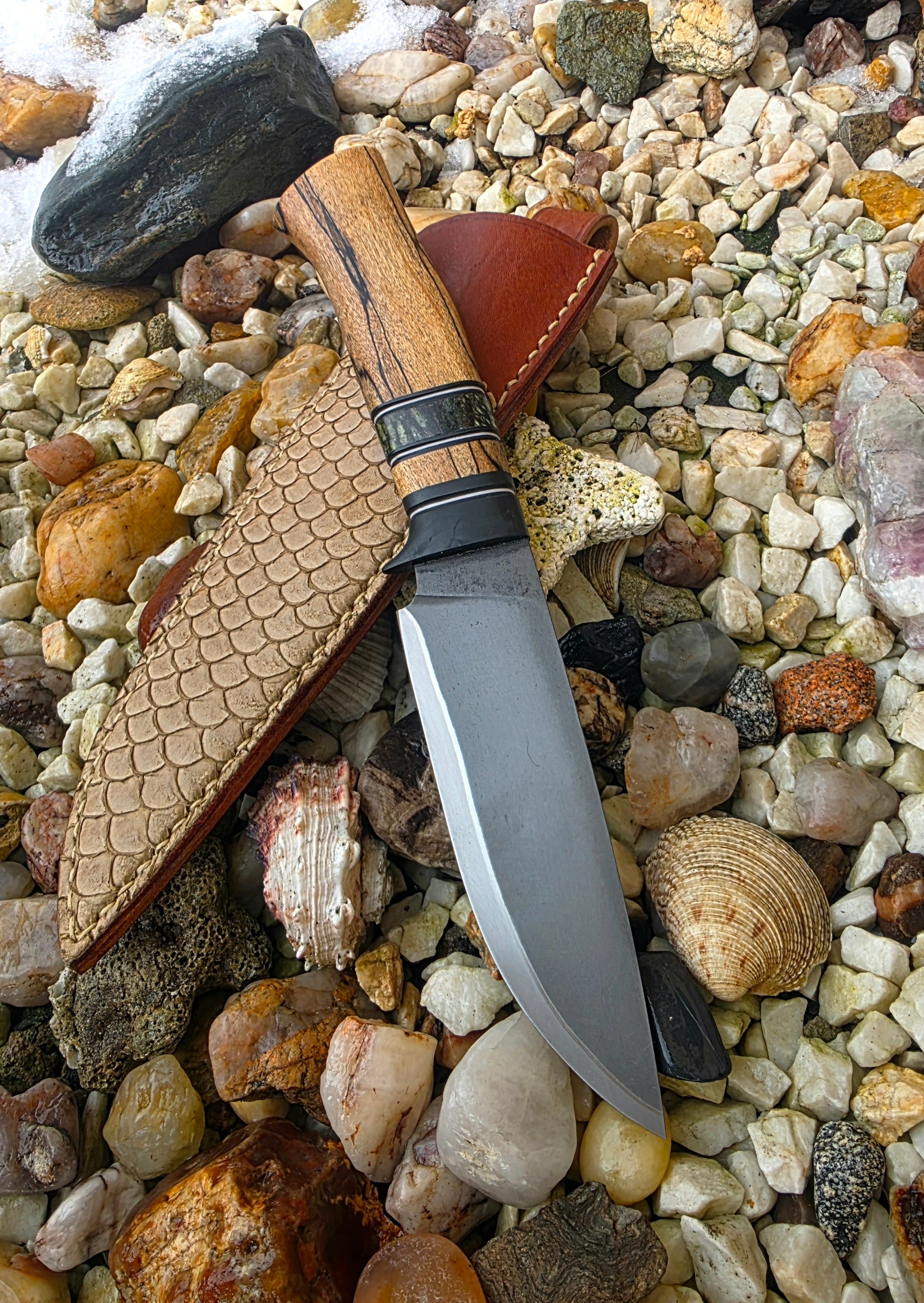 Exklusives Mammutstoßzahnmesser