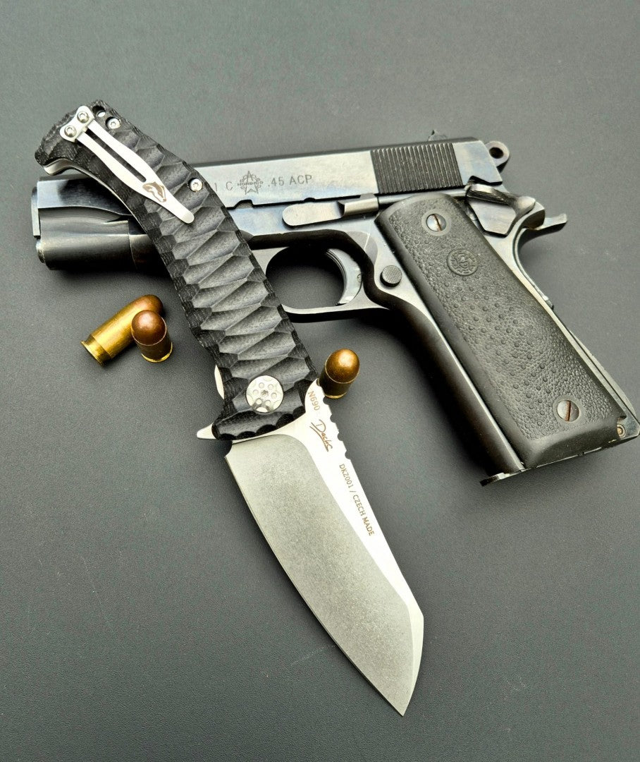 ARES EVO Klappmesser, schwarz, Stonewash