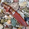 Lovecký ručně kovaný damaškový nůž - Javor