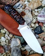 Lovecký nůž Frey - stabilizovaná Bříza + pryskyřice - Hybrid