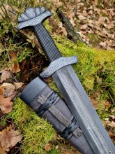 Meč Viking - HAVRAN III - Dark Raven - stříbro!