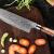 Kuchyňský nůž SANTOKU - Nerezový damašek